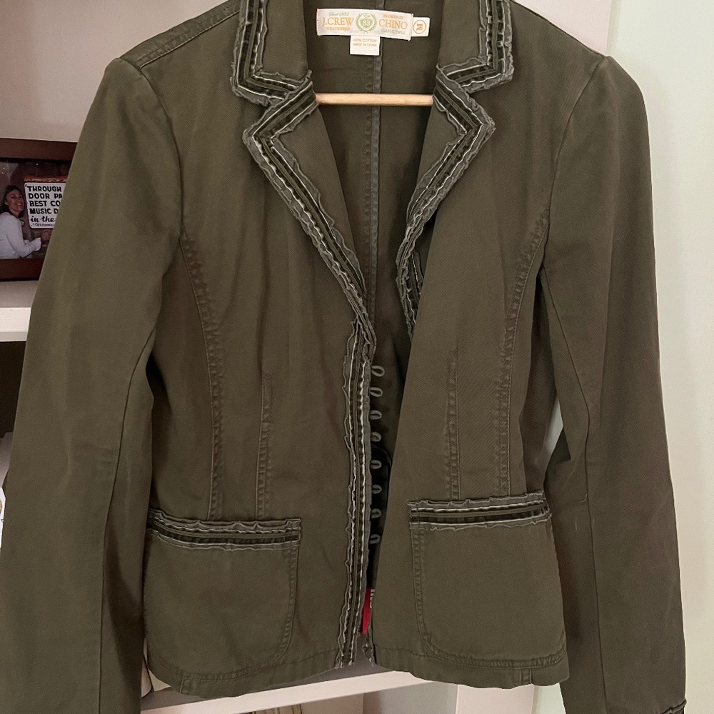 Olive Green J Crew Blazer - size M